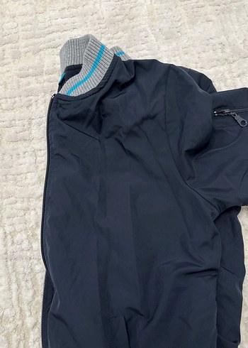 Erkek Çocuk Mavi Fermuarlı Mont - Görsel 5