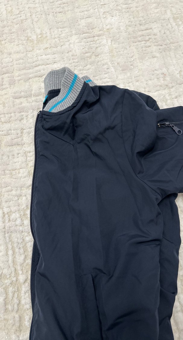 Erkek Çocuk Mavi Fermuarlı Mont - Görsel 5