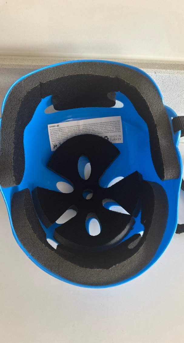 Mavi Minimalist Motosiklet Kaskı - Görsel 2