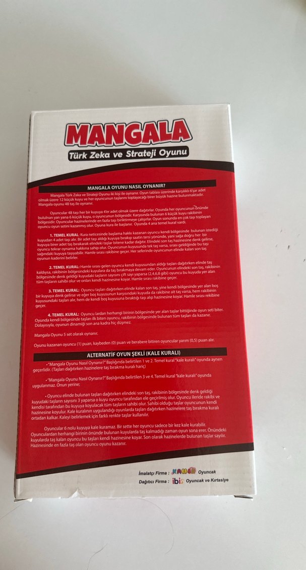 Kırmızı Mangala Zeka ve Strateji Oyunu - Görsel 2