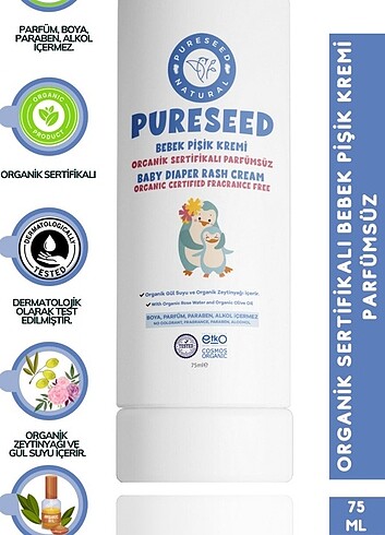 Mustela PURESEED BEBEK P PİŞİK KREMİ