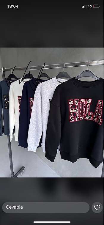 Hola leopar desenli sweat