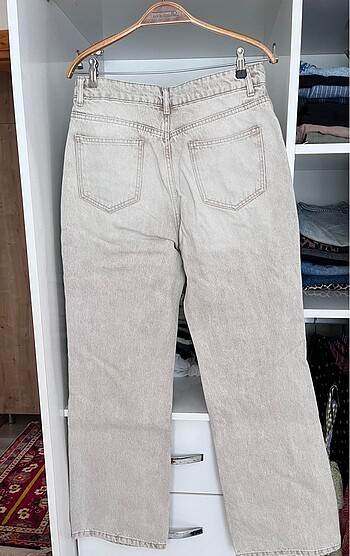l Beden camel Renk Taş rengi denim pantolon