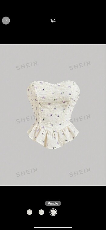 Shein Straplez top