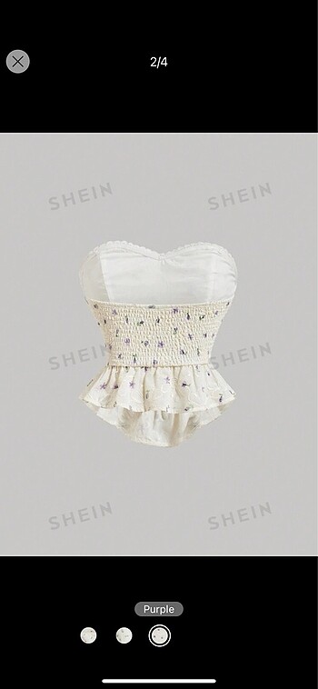 Sheinside Shein Straplez top