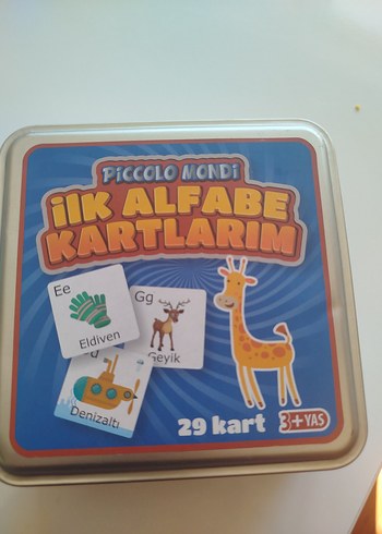 Piccolo Mondi İlk Alfabe Kartlarım - 29 Kart