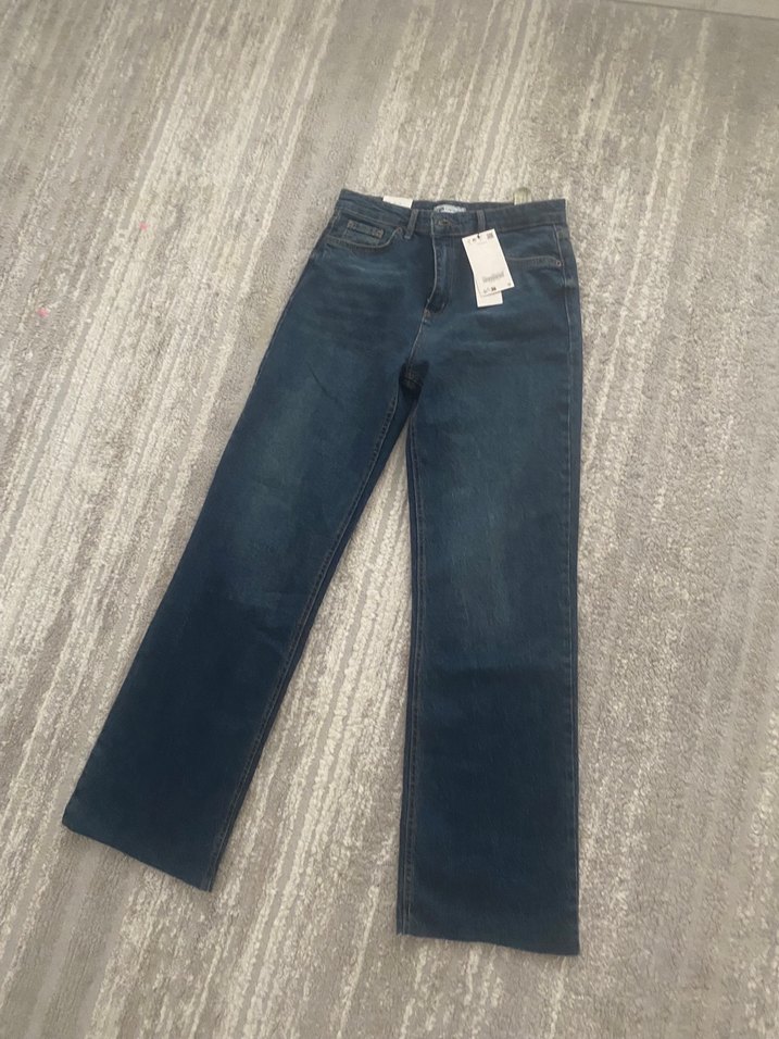 Kadın Lacivert Denim Pantolon - Görsel 5