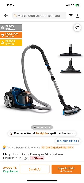 Philips süpürge - Görsel 2