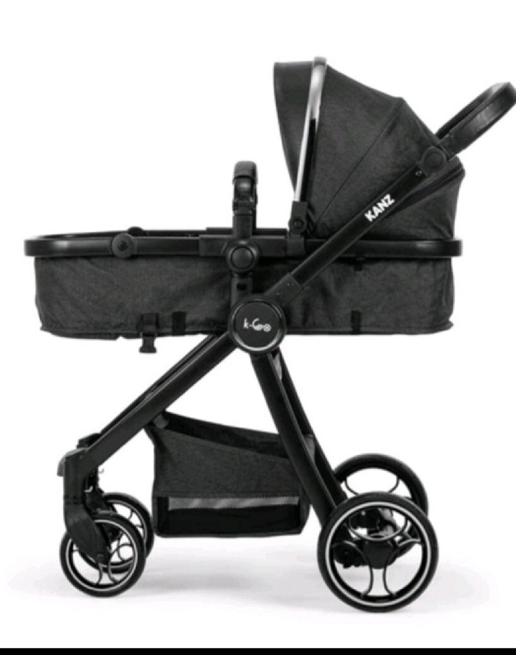 Siyah Bebek Arabası ve Oto Koltuğu Seti - Görsel 3