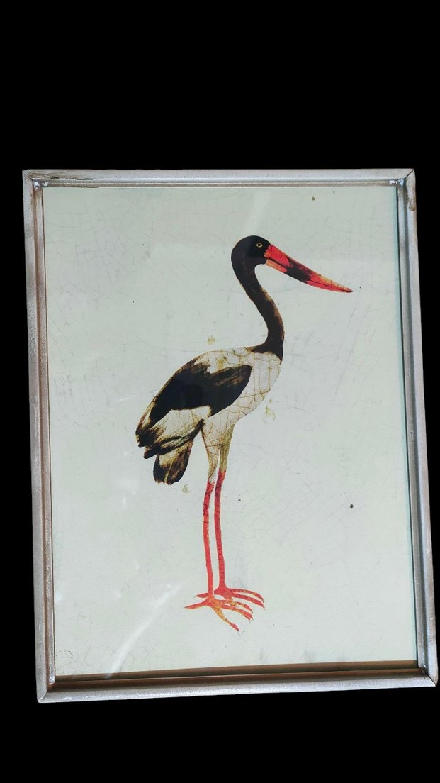 Gri Kuş Temalı Çerçeveler Seti 30*23 ölçülerinde - Görsel 3