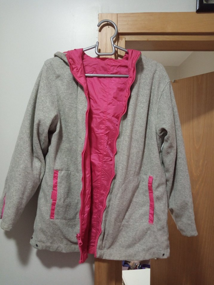 Pembe Fermuarlı Bayan Montu - Görsel 2