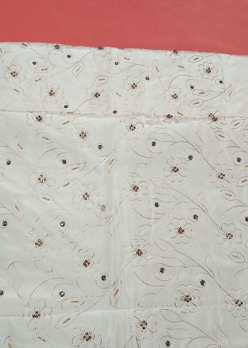 Nakışlı Krem rengi Yatak Örtüsü - Görsel 6