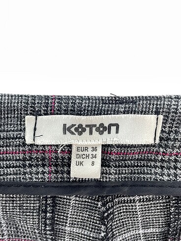36 Beden gri Renk Koton Kumaş Pantolon %70 İndirimli.