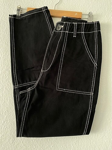 Beyaz dikişli Jogger Pantolon
