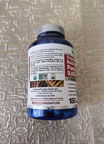 NUSAPURE RED KOREAN PANAX GINSENG  - Görsel 5