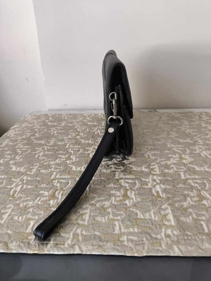 Klasik Siyah Deri Erkek Çanta - Görsel 3