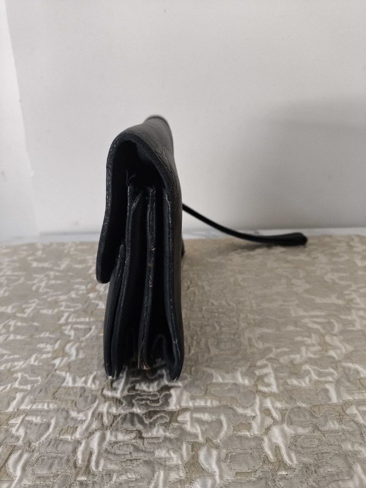 Klasik Siyah Deri Erkek Çanta - Görsel 5