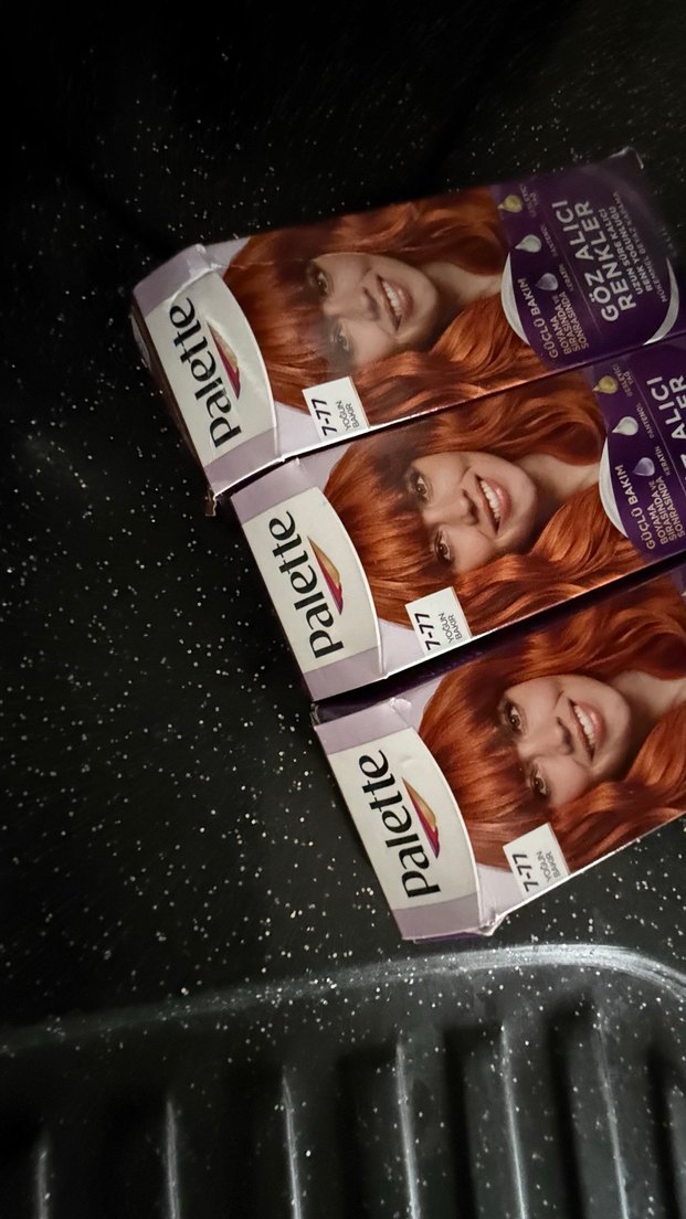 Palette Kalıcı Saç Boyası 7-77 Kızıl Tonu - Görsel 3