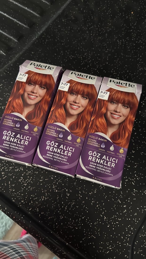 Palette Kalıcı Saç Boyası 7-77 Kızıl Tonu - Görsel 2