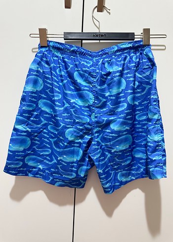 Erkek çocuk Mavi Tie-Dye Mini Yüzme Şortu - Görsel 4