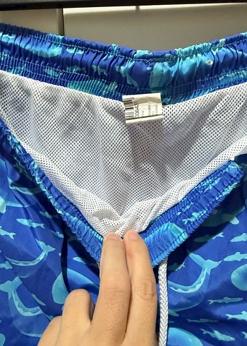 Erkek çocuk Mavi Tie-Dye Mini Yüzme Şortu - Görsel 3