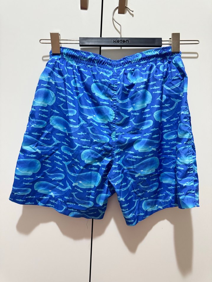 Erkek çocuk Mavi Tie-Dye Mini Yüzme Şortu - Görsel 4