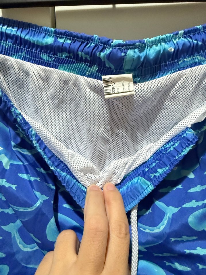 Erkek çocuk Mavi Tie-Dye Mini Yüzme Şortu - Görsel 3