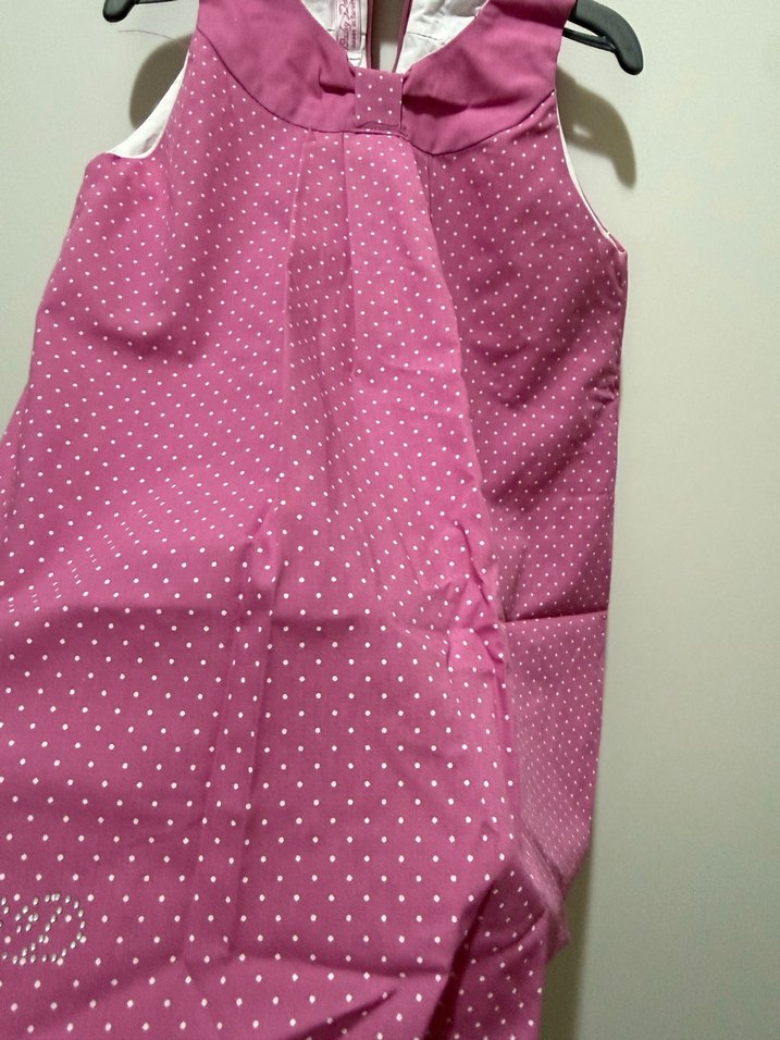 Pembe Kolsuz Kız Elbisesi - Görsel 2