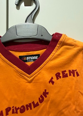 Erkek Çocuk Turuncu Baskılı Kısa Kollu Tişört - Görsel 2