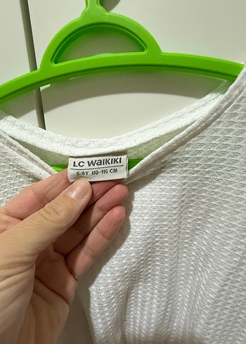 Pamuklu Beyaz Uzun Kollu Triko - Görsel 2