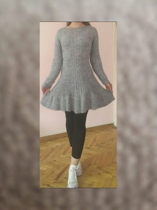 Diğer GRİ ÖRGÜ ELBİSE 