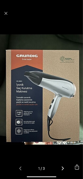 Grundig marka saç kurutma makinesi