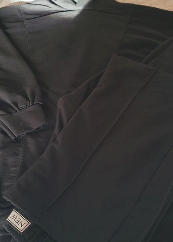 Siyah Rahat Kesim eşofman takımı - Görsel 3