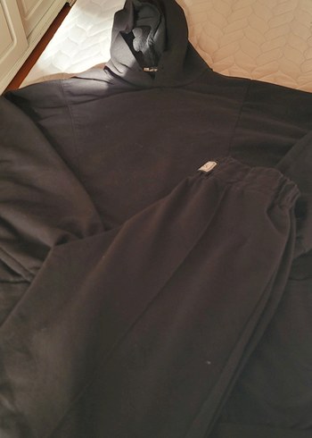 Siyah Rahat Kesim eşofman takımı - Görsel 2