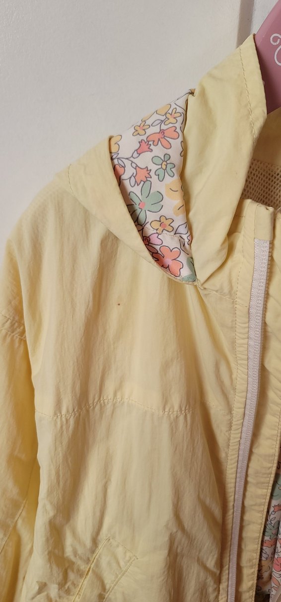 Zara kız çocuk Kapüşonlu Fermuarlı  Yağmurluk - Görsel 2