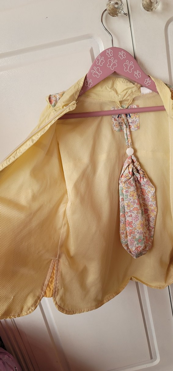 Zara kız çocuk Kapüşonlu Fermuarlı  Yağmurluk - Görsel 4