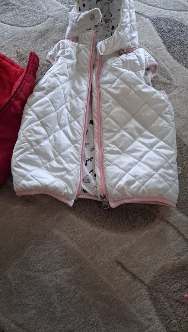 Kız Çocuk Nakışlı Fermuarlı Yelek - Görsel 4