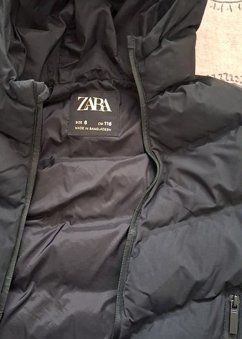 Erkek çocuk Siyah Fermuarlı Kapüşonlu Mont - Görsel 4