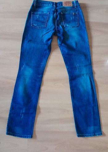 Kadın Mavi  Kot Pantolon - Görsel 3