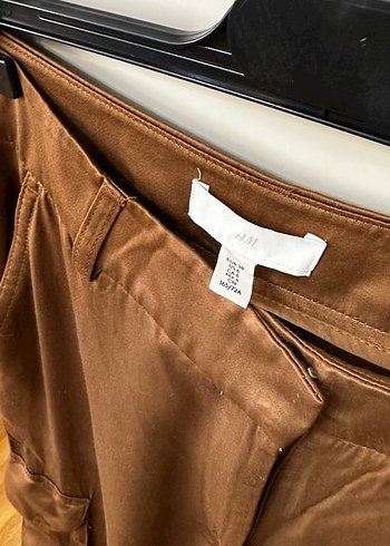 H&m Saten kargo Pantolon - Görsel 9