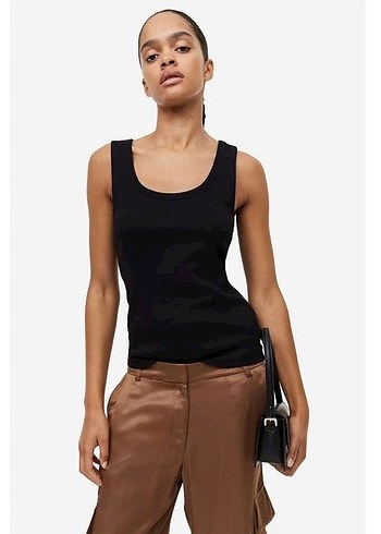 H&m Saten kargo Pantolon - Görsel 2