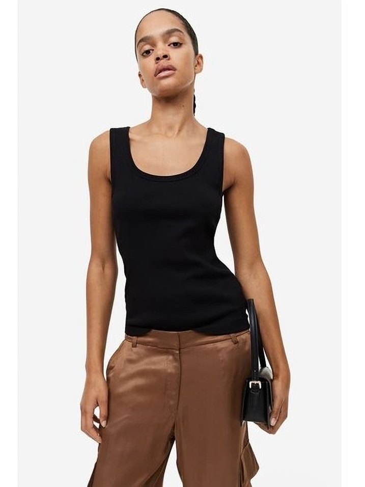 H&m Saten kargo Pantolon - Görsel 2