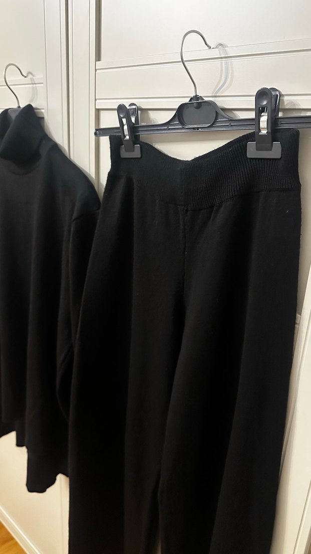 Siyah Kadın Boğazlı Takım - Görsel 5