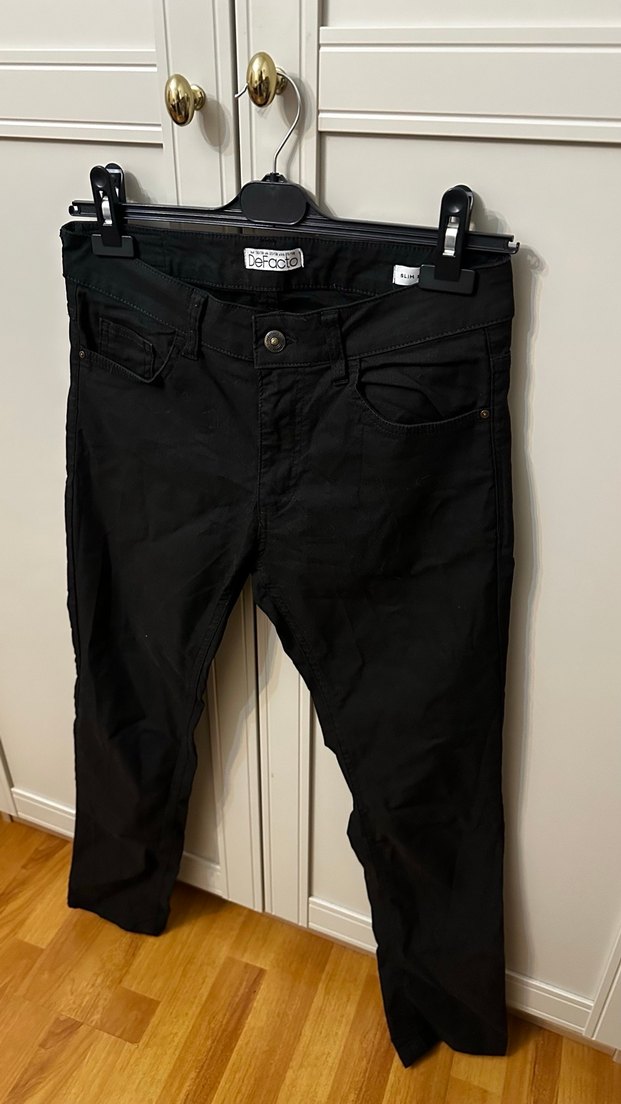 Erkek siyah slimFit Jean - Görsel 3