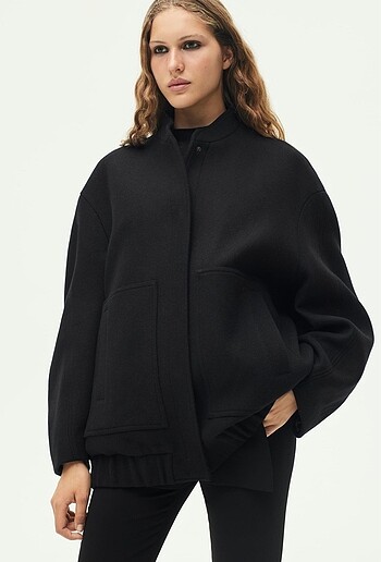 Zara ZW yünlü bomber ceket