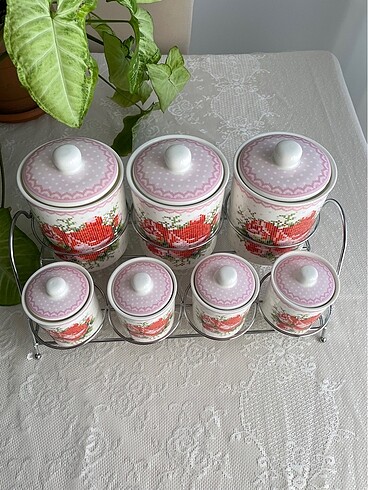 Beden Porselen Baharat Takımı 7 parça