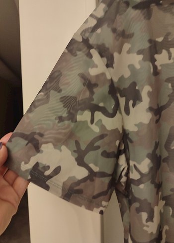 Diğer Erkek Kamuflaj Desenli Kısa Kollu Tişört