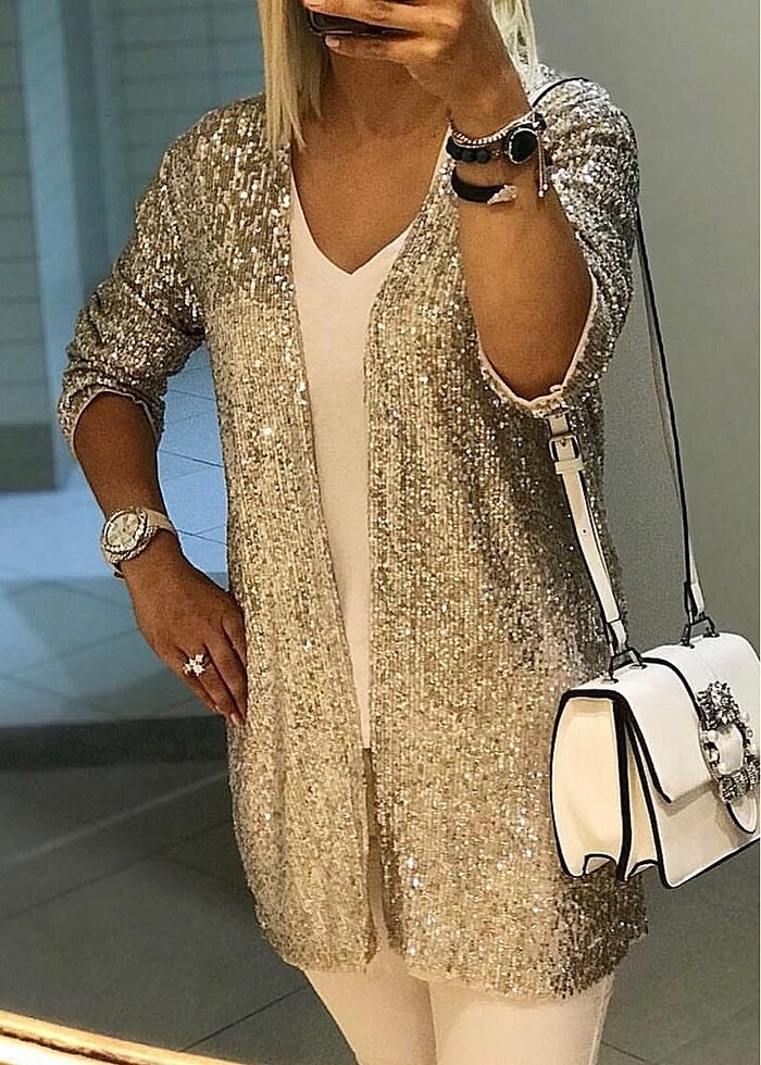 Payetli hırka - Görsel 2