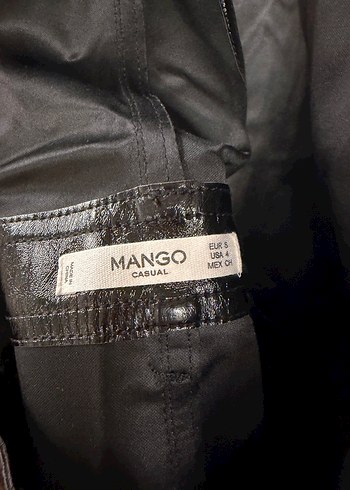 Kadın Siyah Deri Askılı Midi Salopet - Görsel 3