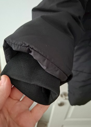 Siyah Fermuarlı Kadın Kışlık Mont - Görsel 4